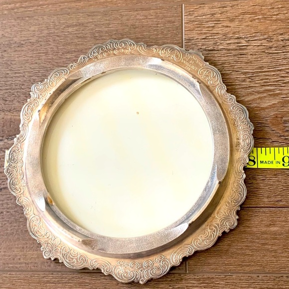 Silver plate hot pad 738 - Picture 5 of 8